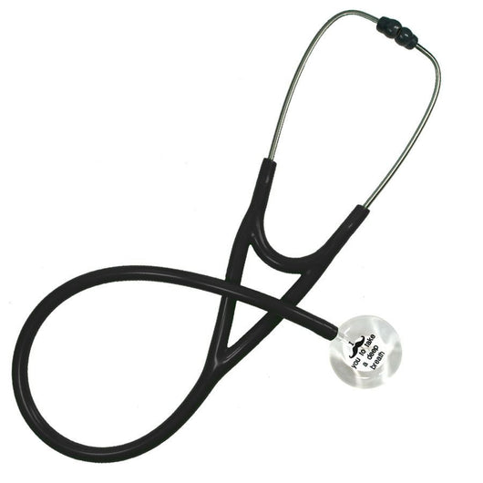 UltraScope Single Stethoscope I mustache you (Pre- Engraved) White
